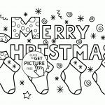 Merry Christmas Socks Coloring Pages For Kids, Printable Free   Free Printable Christmas Coloring Pages For Kids