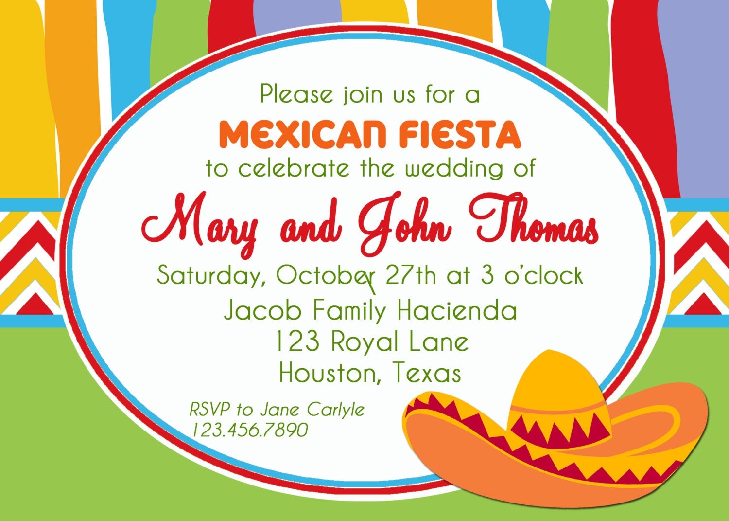 Mexican Fiesta Invitation Printable Or Printed With Free | Etsy - Free Printable Fiesta Invitations