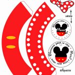 Mickey And Minnie In Red: Cute Free Printable Cupcake Wrappers And   Free Printable Minnie Mouse Cupcake Wrappers