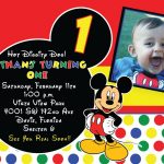 Mickey Mouse 1St Birthday Invitations Ideas | Free Printable   Free Printable Mickey Mouse 1St Birthday Invitations