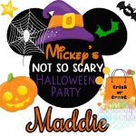 Mickey's Not So Scary Halloween Party Printable Digital | Etsy   Free Printable Halloween Iron Ons