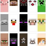 Minecraft Faces Mini Candy Bar Wrappers | Maso | Minecraft Face   Free Printable Minecraft Cupcake Toppers And Wrappers