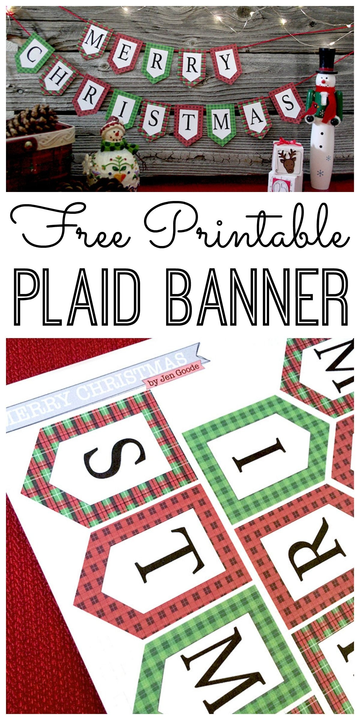 Mini Merry Christmas Banner And Holiday Printables Blog Hop | Cricut - Free Printable Christmas Banner