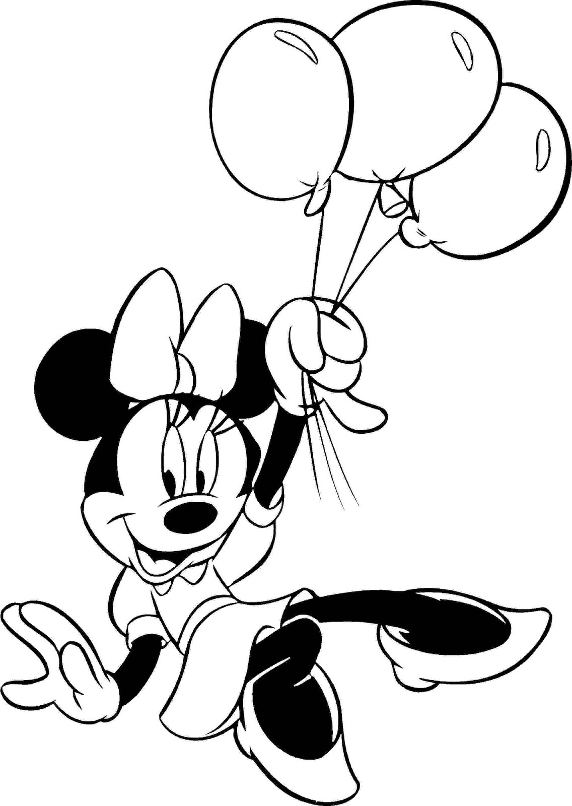 Minnie Mouse Coloring Pages | Free Download Best Minnie Mouse - Free Printable Minnie Mouse Coloring Pages