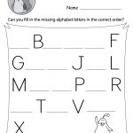 Missing Alphabet Letters Worksheet (Free Printable)   Doozy Moo   Free Printable Alphabet Letters