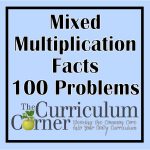 Mixed Multiplication Facts 100 Problems   The Curriculum Corner 123   Free Printable Multiplication Worksheets 100 Problems