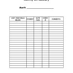 Monthly Bill Summary Doc | Organization | Organizing Monthly Bills   Free Printable Bill Payment Schedule