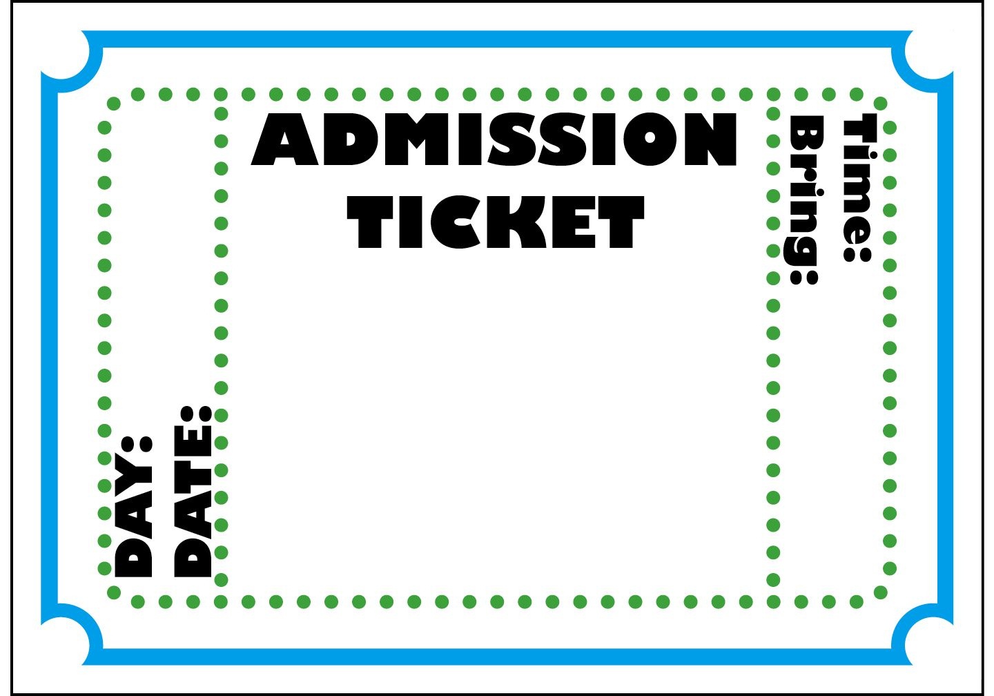 Printable Tickets Template For 2021 Printable And Downloadable Dust