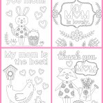 Mother's Day Coloring Pages   Free Printables   Happiness Is Homemade   Free Printable Mothers Day Cards To Color