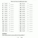 Multiplication Practice Worksheets To 5X5   Free Printable Multiplication Worksheets