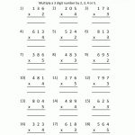 Multiplication Sheet 4Th Grade   Free Printable Multiplication Worksheets