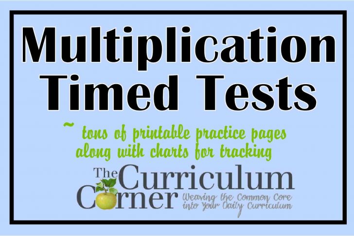 Free Printable Multiplication Timed Tests