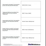 Multiplication Worksheet And Division Worksheet Money Word Problems   Free Printable Money Word Problems Worksheets