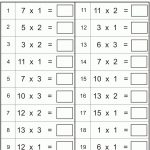 Multiplication Worksheets   Multiply Numbers1 To 3 | Math   Year 6 Maths Worksheets Free Printable