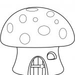 Mushroom House Coloring Page | Free Printable Coloring Pages   Free Printable Mushroom Coloring Pages