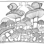Mushrooms Coloring Pagetombow Usa | Paper | Color, Coloring   Free Printable Mushroom Coloring Pages