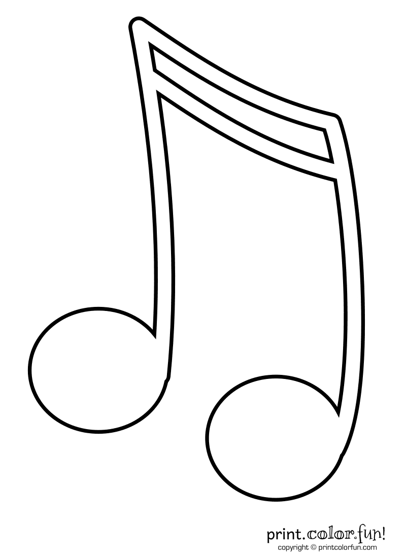 Music Note Coloring Pages | Kids Coloring Pages | Coloring Books - Free Printable Music Notes Templates