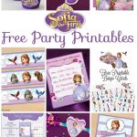 Musings Of An Average Mom: Sofia The First   Party Printables   Free Printable Sofia Cupcake Toppers