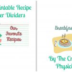 My Epic Return, And Gift To You: Free Printable Recipe Binder   Free Printable Recipe Dividers