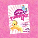 My Little Pony Invitation My Little Pony Birthday Invitation | Etsy   Free Printable My Little Pony Thank You Cards