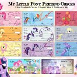 My Little Pony Play Money Pretend Checks My Little Pony | Etsy   Free Printable Play Checks