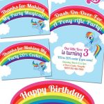 My Little Pony Rainbow Dash Birthday Party Printables | Party Ideas   Free Printable My Little Pony Thank You Cards