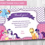My Little Pony Thank You Card Instant Download Editable | Etsy   Free Printable My Little Pony Thank You Cards