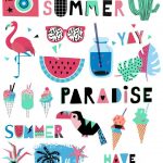 My Paradise Free Stickers Printable #summer#paradise#vacation#free   Free Printable Summer Clip Art