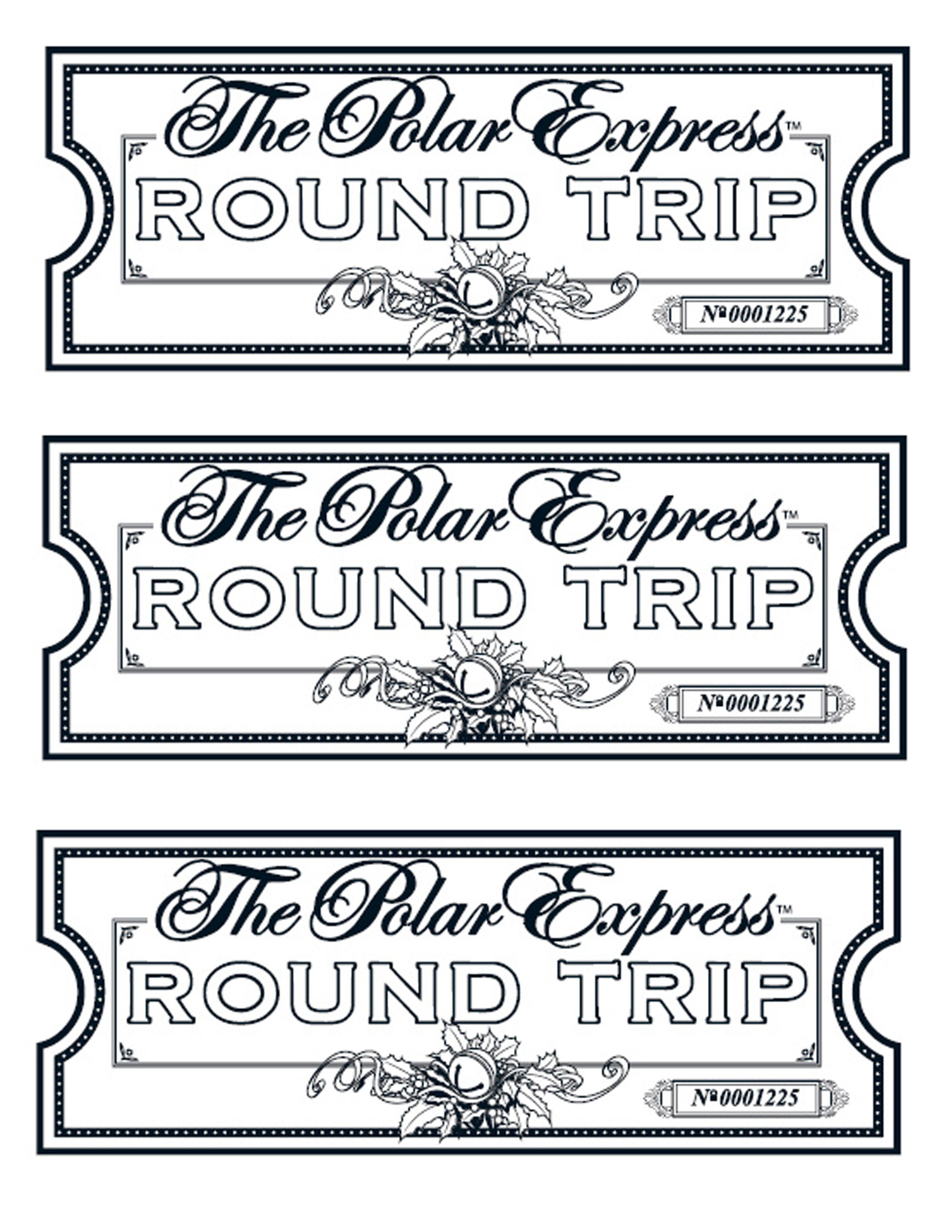 My Take On The Polar Express Tickets. We Printed Them On Gold Paper - Free Polar Express Printable Tickets