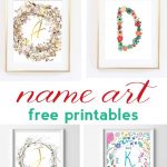Name Art And Alphabet Printables {Free Printable Art} | Bloggers   Free Printable Photo Letter Art