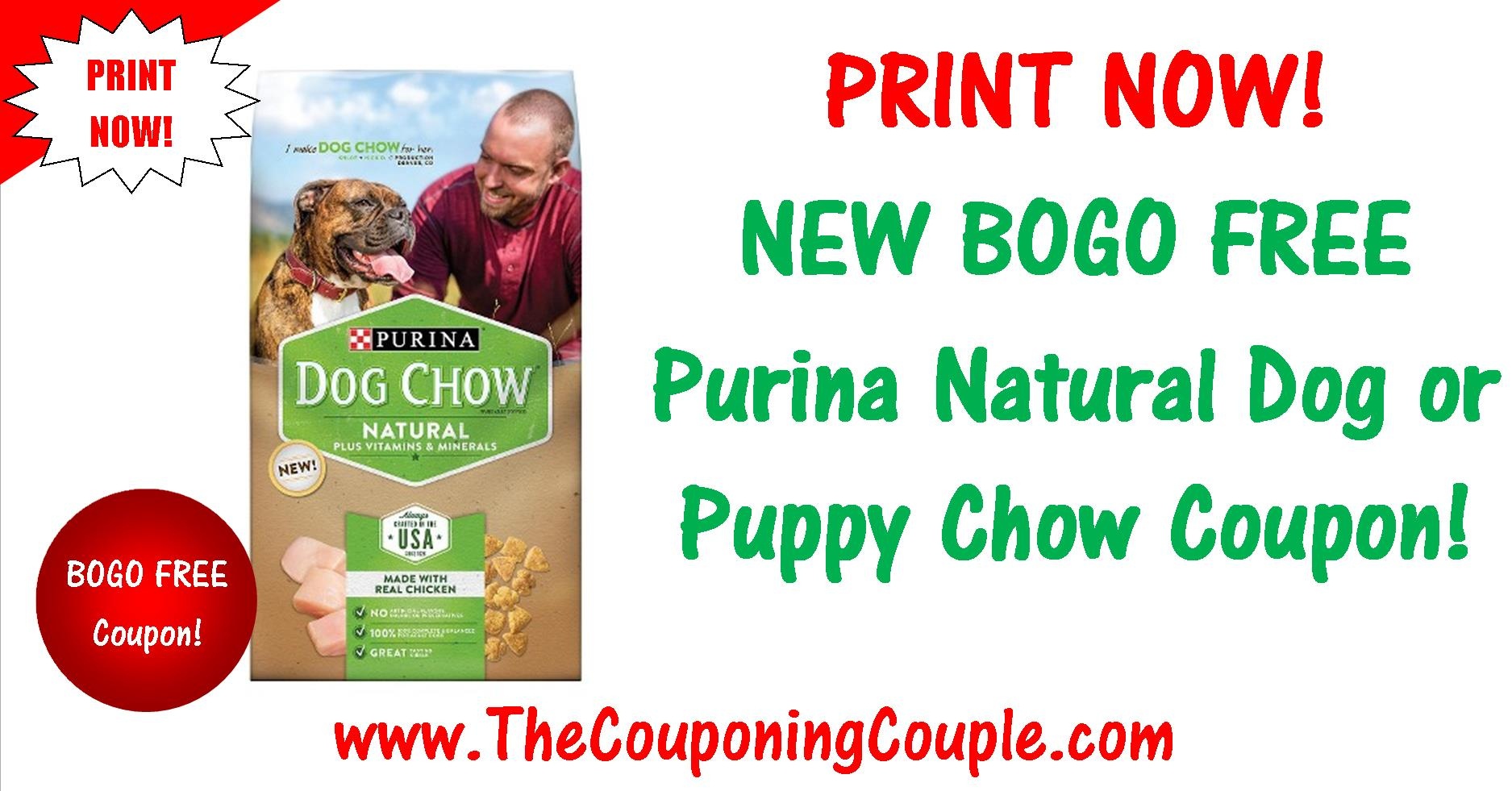 New Bogo Free Purina Natural Printable Coupon ~ Print Now! - Free Printable Coupons For Purina One Dog Food