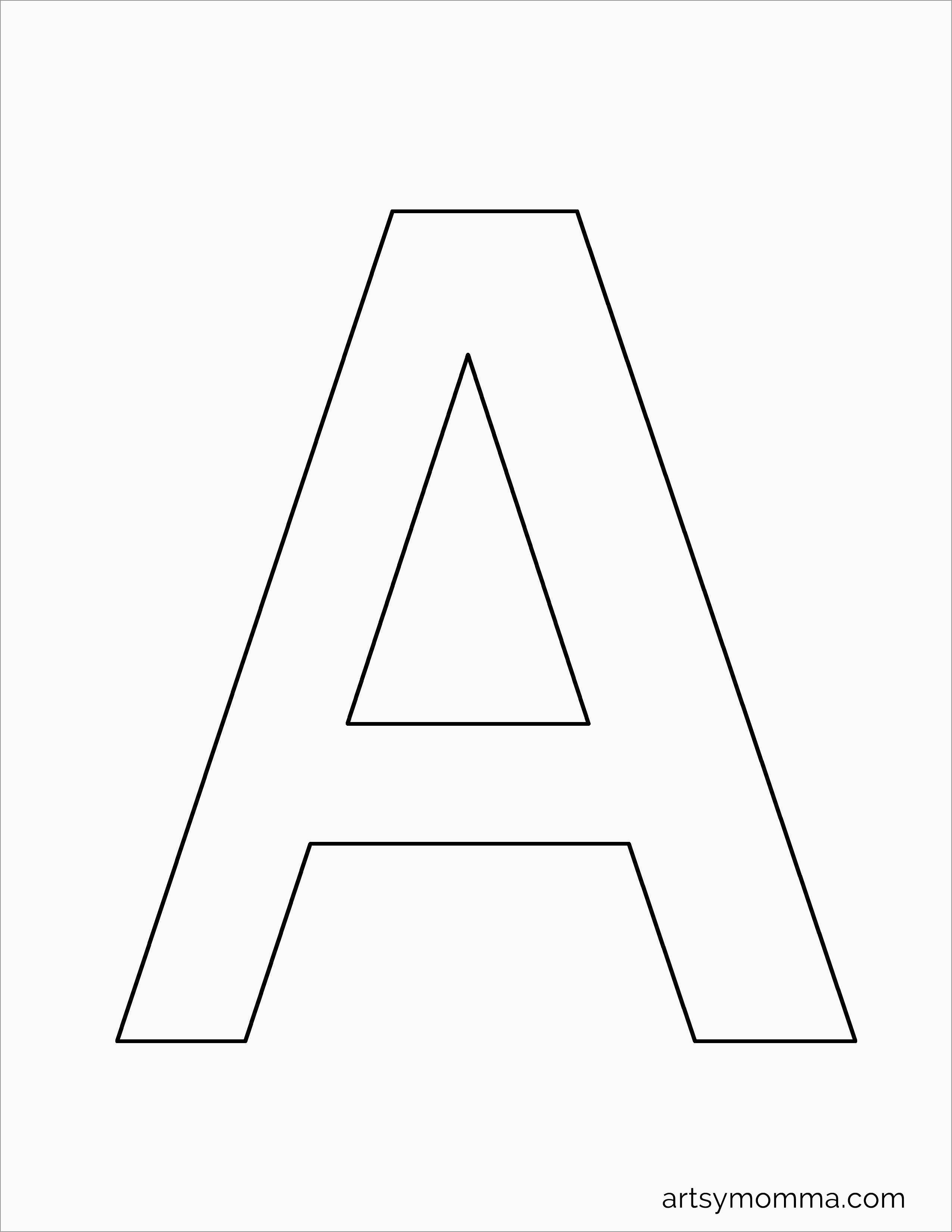 Letter A Template Free Printable Templates Printable Download