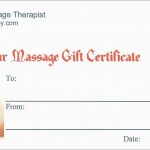 New Free Printable Massage Gift Certificate Templates | Best Of Template   Free Printable Massage Gift Certificate Templates