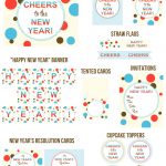 New Year's Party Circles Printable Set | Printable Party Games And More   Free Printable Party Circles