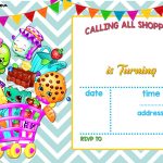 Nice Calling All Shoppers! Here Are Free Blank Shopkins Invitation   Free Printable Shopkins Invitations