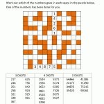 Number Fill In Puzzles   Free Printable Fill In Puzzles