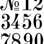 Number Stencils | Crafts | Number Stencils, Letter Stencils, Number   Free Printable 3 Inch Number Stencils