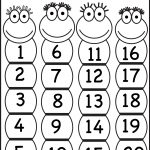 Numbers 1 20 | Printable Worksheets | Numbers Preschool, Preschool   Free Printable Numbers 1 20 Worksheets