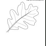 Oak Leaves Coloring Pages Printable | Craft Ideas | Leaf Coloring   Free Printable Leaf Template