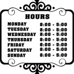 Office Hours Sign Template Free   Tutlin.psstech.co   Free Printable Business Hours Sign