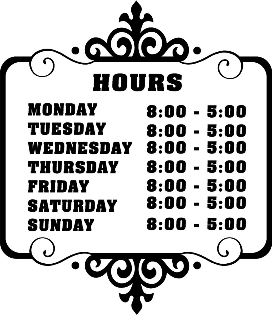 Office Hours Sign Template Free - Tutlin.psstech.co - Free Printable Business Hours Sign