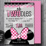 Oh Twodles Invitations Free Thank You Cards Toodles Minnie | Etsy   Free Printable Polka Dot Birthday Party Invitations