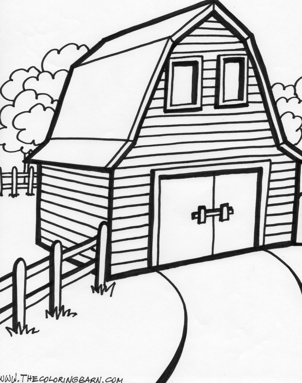 Old Macdonald&amp;#039;s Barn | Party Ideas | Farm Animal Coloring Pages - Free Printable Barn Coloring Pages