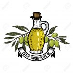 Olive Oil Label Template. Olive Branch. Design Elements For Logo   Free Printable Olive Oil Labels