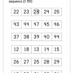 Ordering Numbers Worksheets, Missing Numbers, What Comes Before And   Free Printable Tracing Numbers 1 50