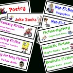 Organize Your Classroom Library {Free Genre Bin Labels} |   Free Printable Book Bin Labels