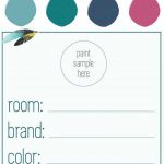 Our "in Living Color" Paint Palette | Projects To Work On! | Funky   Free Printable Paint Palette