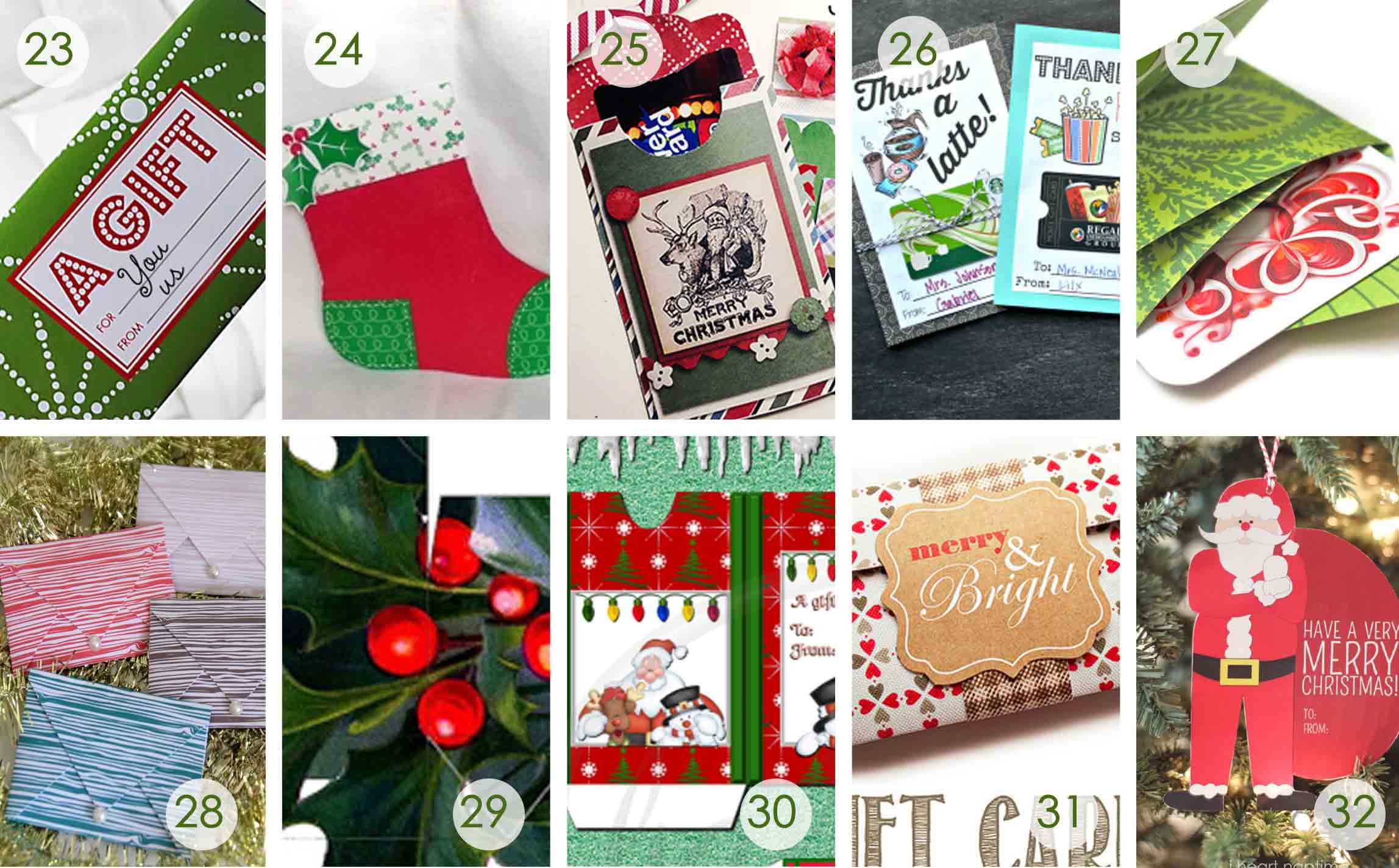 Free Printable Christmas Money Holder Cards Free Printable