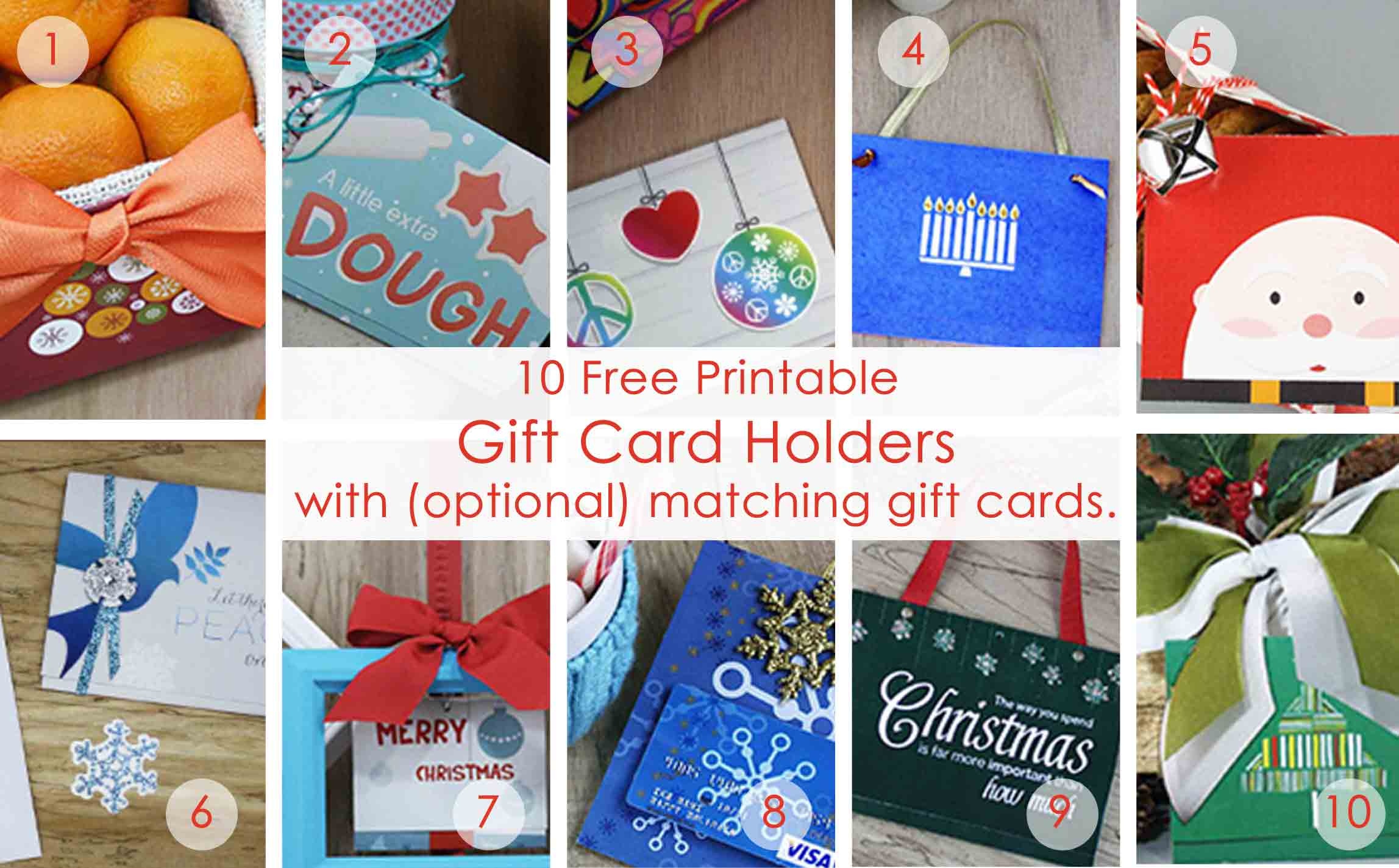 Free Printable Christmas Money Holder Cards Free Printable