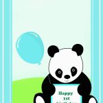 Panda Birthday Card Template | Birthdaybuzz   Panda Bear Invitations   Panda Bear Invitations Free Printable